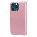 Rose Embossed Horizontal Flip PU Leather Case with Holder & Card Slots & Wallet For iPhone 13 Pro Max(Rose Gold)