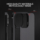 iPAKY MG Series Carbon Fiber TPU + PC Shockproof Case For iPhone 13 Pro Max(Black)