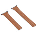 Slimming Loop Magnetic Watch Band For Apple Watch Series 7 41mm / 6&SE&5&4 40mm / 3&2&1 38mm(Hanabishi Grass Color)