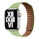 Slimming Loop Magnetic Watch Band For Apple Watch Series 7 45mm / 6&SE&5&4 44mm / 3&2&1 42mm(Grass Green)
