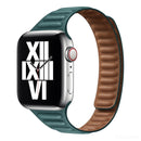 Slimming Loop Magnetic Watch Band For Apple Watch Series 7 45mm / 6&SE&5&4 44mm / 3&2&1 42mm(Malachite Green)
