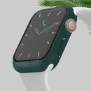 Shockproof PC Protective Case with Tempered Glass Film For Apple Watch Series 7 45mm(Silver)