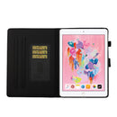 For iPad 10.2 / 10.5 Varnish Glitter Powder Horizontal Flip Leather Case with Holder & Card Slot(Black)