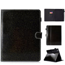 For iPad 2 / 3 / 4 Varnish Glitter Powder Horizontal Flip Leather Case with Holder & Card Slot(Black)