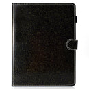 For iPad 2 / 3 / 4 Varnish Glitter Powder Horizontal Flip Leather Case with Holder & Card Slot(Black)
