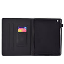 For iPad 2 / 3 / 4 Varnish Glitter Powder Horizontal Flip Leather Case with Holder & Card Slot(Black)