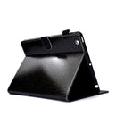 For iPad 2 / 3 / 4 Varnish Glitter Powder Horizontal Flip Leather Case with Holder & Card Slot(Black)