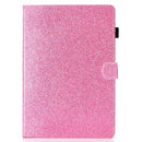 For iPad Air / Air 2 / iPad 9.7 Varnish Glitter Powder Horizontal Flip Leather Case with Holder & Card Slot(Pink)