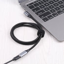 Elbow USB-C / Type-C Male to USB-C / Type-C Female Transmission Data Cable, Cable Length:2m