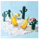 12 in 1 Miniature Beach Paper Cut Cactus Sandy Beach Landscape Decoration Photography Props(Brown)