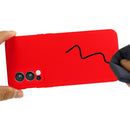 For OnePlus Nord 2 5G Solid Color Liquid Silicone Shockproof Full Coverage Protective Case(Red)