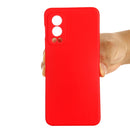 For OnePlus Nord 2 5G Solid Color Liquid Silicone Shockproof Full Coverage Protective Case(Red)