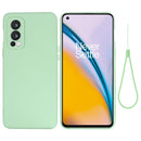 For OnePlus Nord 2 5G Solid Color Liquid Silicone Shockproof Full Coverage Protective Case(Green)