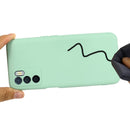 For OPPO A16 / A16S Foreign Version Solid Color Liquid Silicone Shockproof Full Coverage Protective Case(Green)