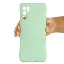 For OPPO A16 / A16S Foreign Version Solid Color Liquid Silicone Shockproof Full Coverage Protective Case(Green)