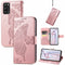 For Blackview A100 Butterfly Love Flower Embossed Horizontal Flip Leather Case with Holder & Card Slots & Wallet & Lanyard(Rose Gold)
