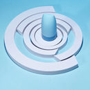 5 in 1 White Ring Geometric Solid Color Photography Photo Jewelry Cosmetics Background Table Shooting PVC Props
