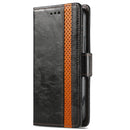 For Huawei P50 Pro CaseNeo Business Splicing Dual Magnetic Buckle Horizontal Flip PU Leather Case with Holder & Card Slots & Wallet(Black)