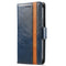 For Huawei P50 Pro CaseNeo Business Splicing Dual Magnetic Buckle Horizontal Flip PU Leather Case with Holder & Card Slots & Wallet(Blue)