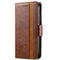 For Huawei P50 Pro CaseNeo Business Splicing Dual Magnetic Buckle Horizontal Flip PU Leather Case with Holder & Card Slots & Wallet(Brown)