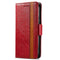 For Huawei P50 Pro CaseNeo Business Splicing Dual Magnetic Buckle Horizontal Flip PU Leather Case with Holder & Card Slots & Wallet(Red)