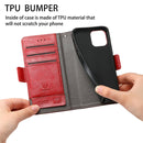For Huawei P50 Pro CaseNeo Business Splicing Dual Magnetic Buckle Horizontal Flip PU Leather Case with Holder & Card Slots & Wallet(Red)