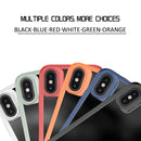 MG Series Carbon Fiber TPU + Clear PC Four-corner Airbag Shockproof Case For iPhone XR(White)