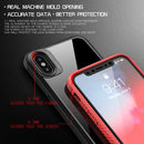 MG Series Carbon Fiber TPU + Clear PC Four-corner Airbag Shockproof Case For iPhone XR(White)