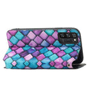 For Blackview A100 Colorful Magnetic Horizontal Flip PU Leather Case with Holder & Card Slot & Wallet(Purple Scales)