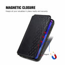 For Infinix Note 10 Pro Cubic Grid Pressed Horizontal Flip Magnetic PU Leather Case with Holder & Card Slots & Wallet(Black)