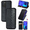 For Infinix Note 10 Pro Cubic Grid Pressed Horizontal Flip Magnetic PU Leather Case with Holder & Card Slots & Wallet(Black)