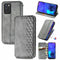 For Infinix Note 10 Pro Cubic Grid Pressed Horizontal Flip Magnetic PU Leather Case with Holder & Card Slots & Wallet(Grey)