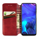 For Infinix Note 10 Pro Cubic Grid Pressed Horizontal Flip Magnetic PU Leather Case with Holder & Card Slots & Wallet(Red)
