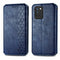 For Infinix Note 10 Pro Cubic Grid Pressed Horizontal Flip Magnetic PU Leather Case with Holder & Card Slots & Wallet(Blue)