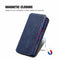 For Infinix Note 10 Pro Cubic Grid Pressed Horizontal Flip Magnetic PU Leather Case with Holder & Card Slots & Wallet(Blue)