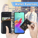 For Infinix Smart 5 Cubic Grid Pressed Horizontal Flip Magnetic PU Leather Case with Holder & Card Slots & Wallet(Black)