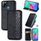 For Infinix Smart 5 Cubic Grid Pressed Horizontal Flip Magnetic PU Leather Case with Holder & Card Slots & Wallet(Black)