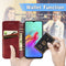 For Infinix Smart 5 Cubic Grid Pressed Horizontal Flip Magnetic PU Leather Case with Holder & Card Slots & Wallet(Red)