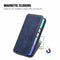 For Infinix Smart 5 Cubic Grid Pressed Horizontal Flip Magnetic PU Leather Case with Holder & Card Slots & Wallet(Blue)