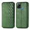 For Infinix Smart 5 Cubic Grid Pressed Horizontal Flip Magnetic PU Leather Case with Holder & Card Slots & Wallet(Green)