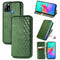 For Infinix Smart 5 Cubic Grid Pressed Horizontal Flip Magnetic PU Leather Case with Holder & Card Slots & Wallet(Green)