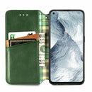 For OPPO Realme GT Master Cubic Grid Pressed Horizontal Flip Magnetic PU Leather Case with Holder & Card Slots & Wallet(Green)