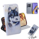 For Galaxy A51 Coloured Drawing Horizontal Flip Leather Case, with Holder & Card Slots & Wallet(White Wolf)