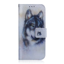For Galaxy A51 Coloured Drawing Horizontal Flip Leather Case, with Holder & Card Slots & Wallet(White Wolf)