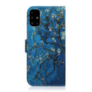 For Galaxy A51 Coloured Drawing Horizontal Flip Leather Case, with Holder & Card Slots & Wallet(Apricot Blossom)