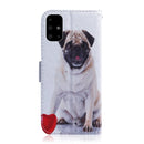 For Galaxy A51 Coloured Drawing Horizontal Flip Leather Case, with Holder & Card Slots & Wallet(Pug)