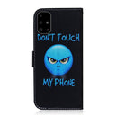 For Galaxy A51 Coloured Drawing Horizontal Flip Leather Case, with Holder & Card Slots & Wallet(Angry)