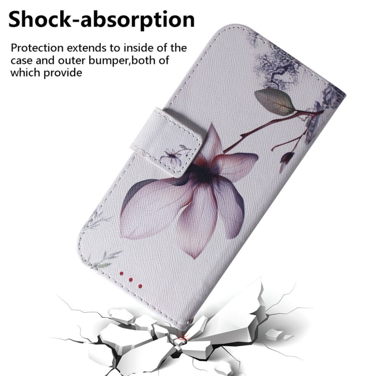 For Galaxy A51 Coloured Drawing Horizontal Flip Leather Case, with Holder & Card Slots & Wallet(Magnolia Flower)