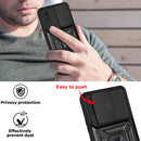 For Xiaomi Redmi 9A Sliding Camera Cover Design TPU+PC Protective Case(Dark Green)