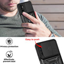 For Xiaomi Redmi Note 10 5G Sliding Camera Cover Design TPU+PC Protective Case(Red)